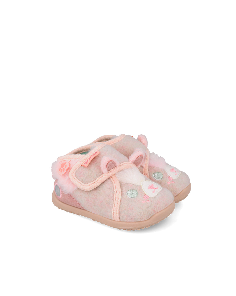 Biomecanics pantofi fete de casa Biohome Sensory 19-26 Mat Rosa Animal