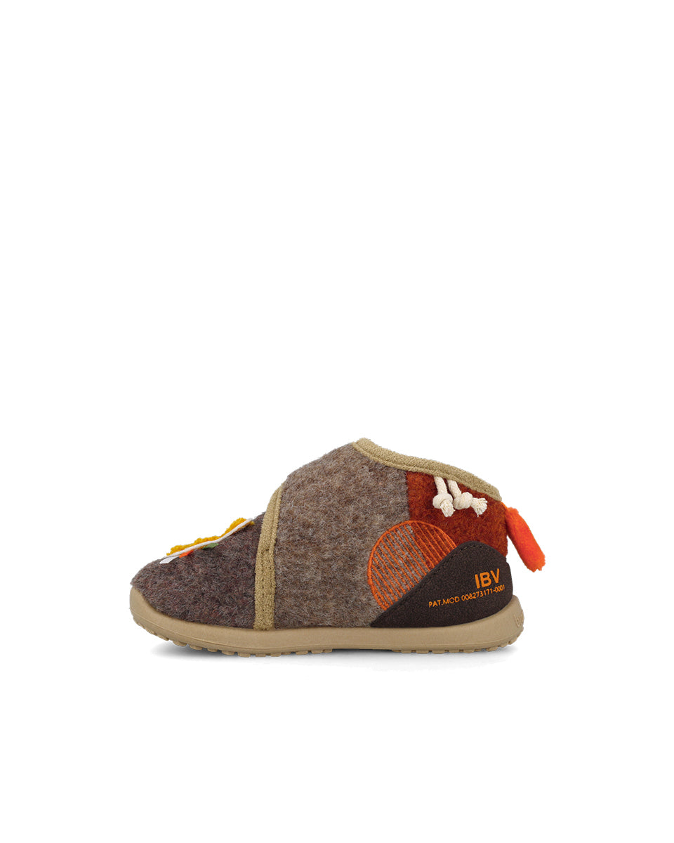 Biomecanics pantofi baieti de casa Biohome Sensory 19-26 Mat Marron Animal