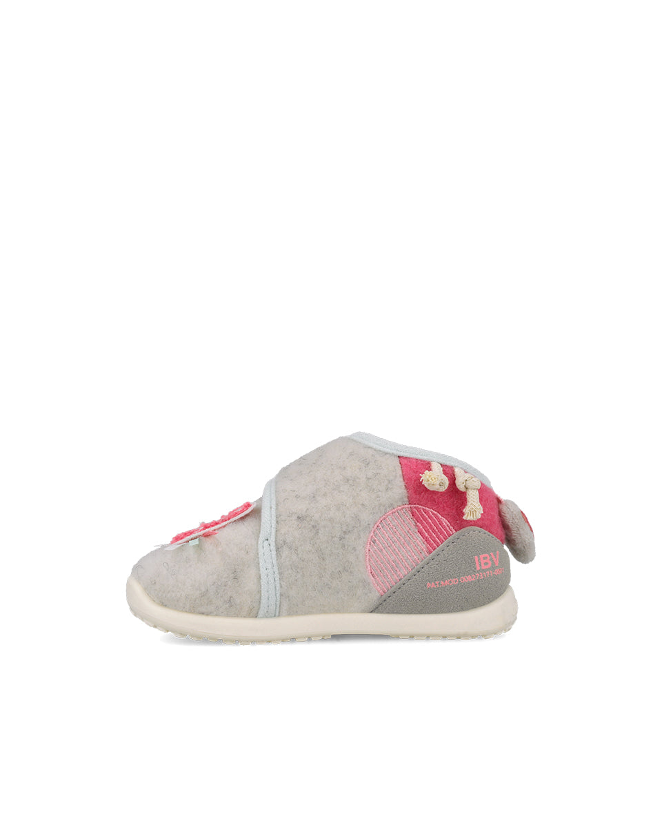 Biomecanics pantofi fete de casa Biohome Sensory 19-26 Mat Blanco Animal