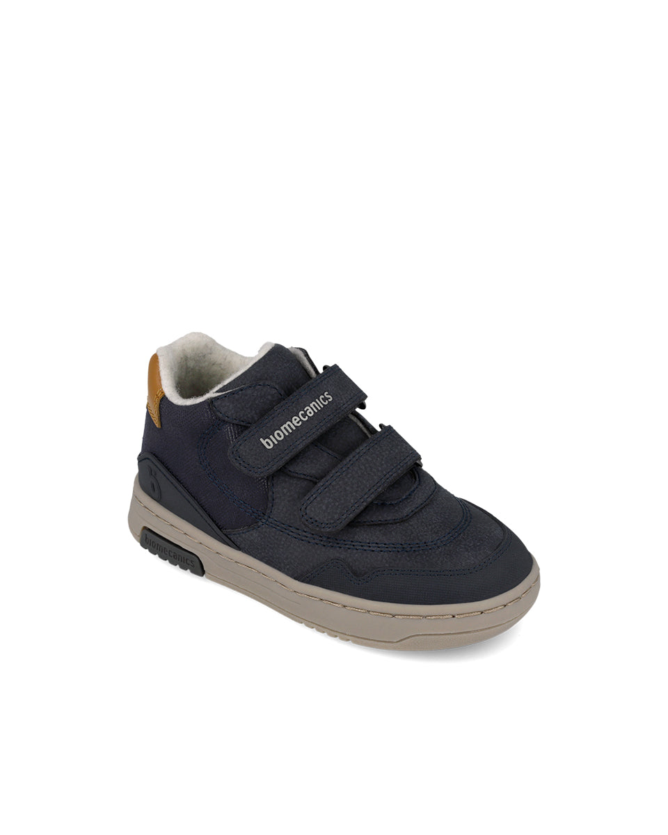 Biomecanics pantofi baieti captusiti cu lana 26-34 Nobuck Azul Marino
