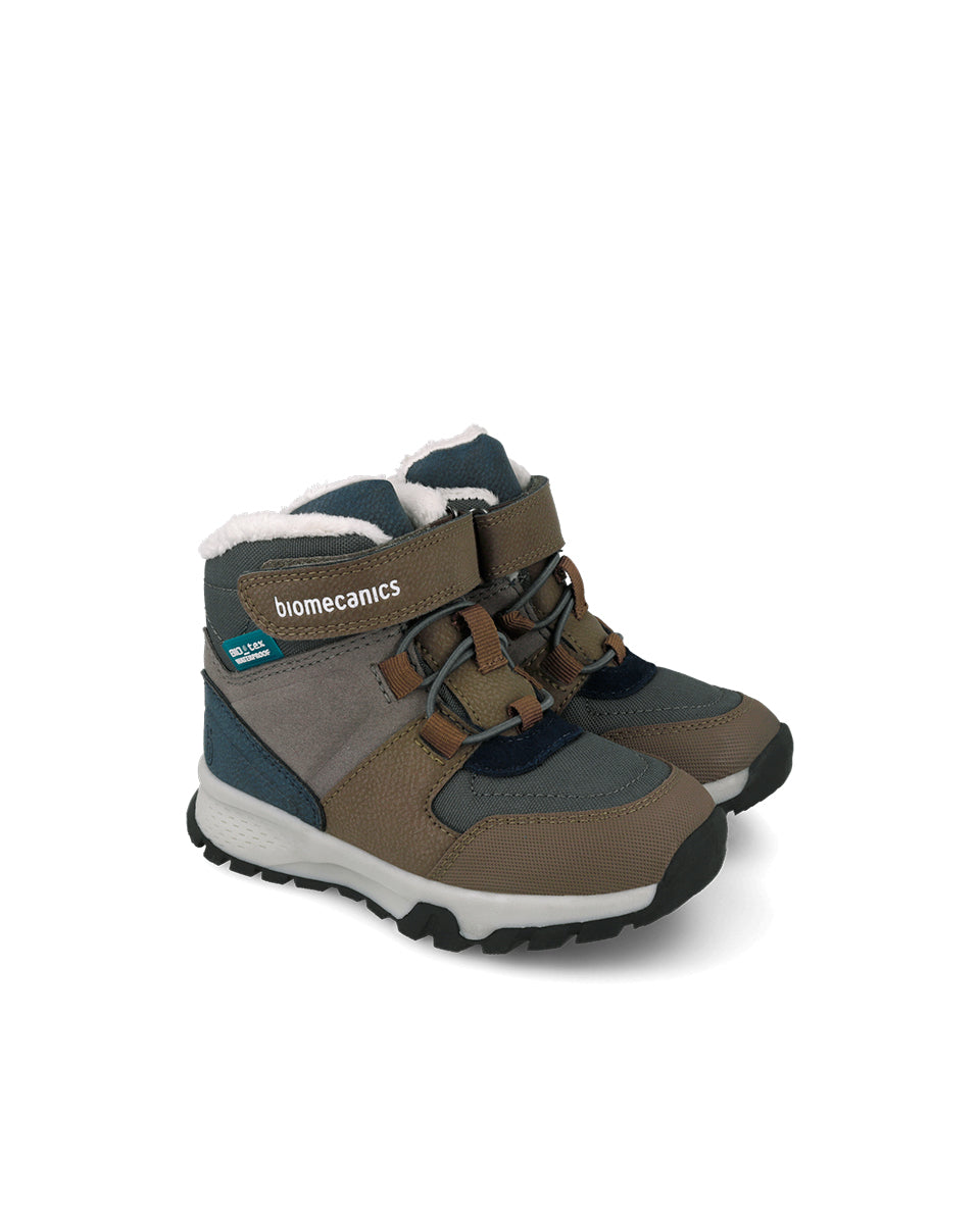 Biomecanics ghete baieti BioTEX waterproof captusiti 24-34 Mat Marron
