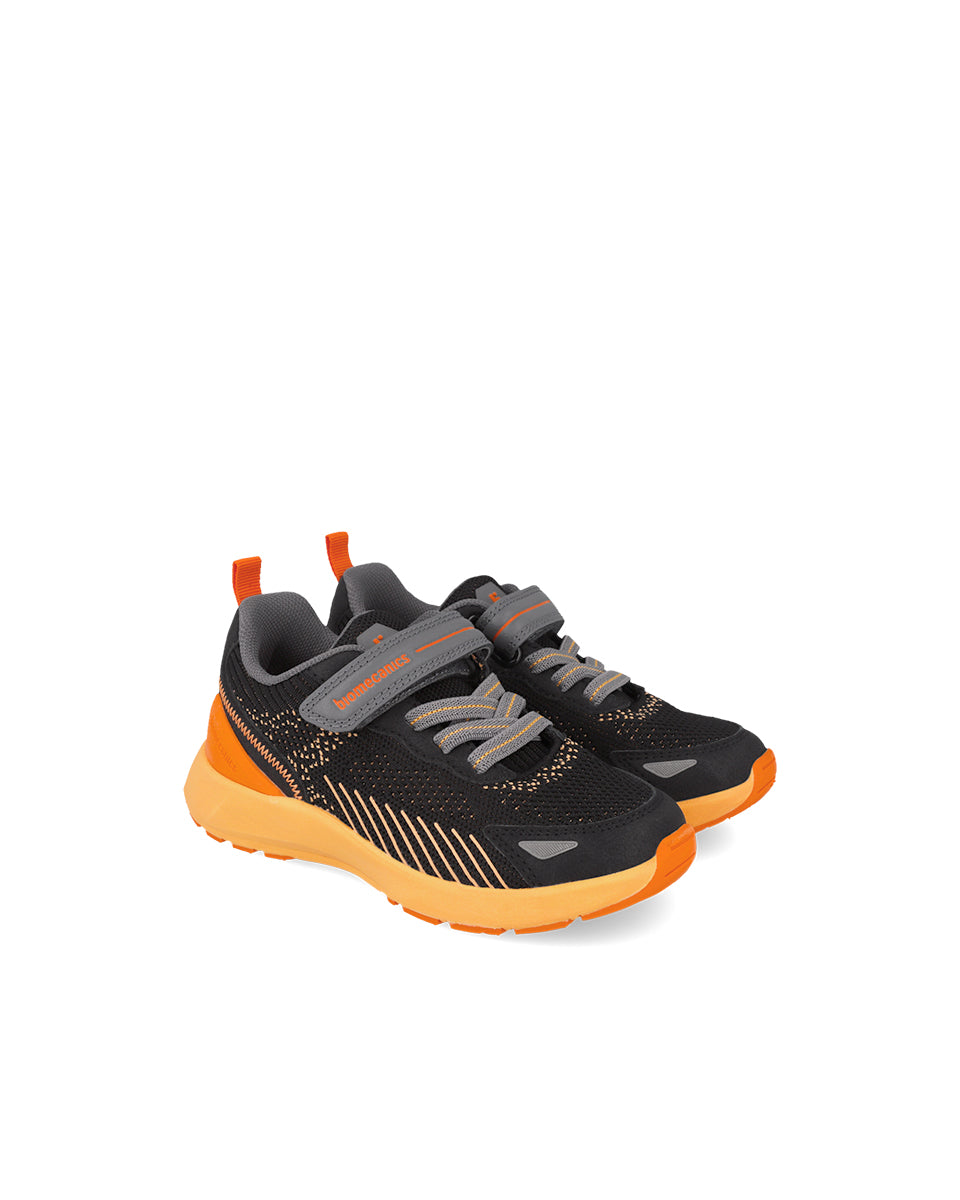 Biomecanics pantofi fete sport 28-36 Rejilla Negro cu portocaliu Imagine principală a produsului