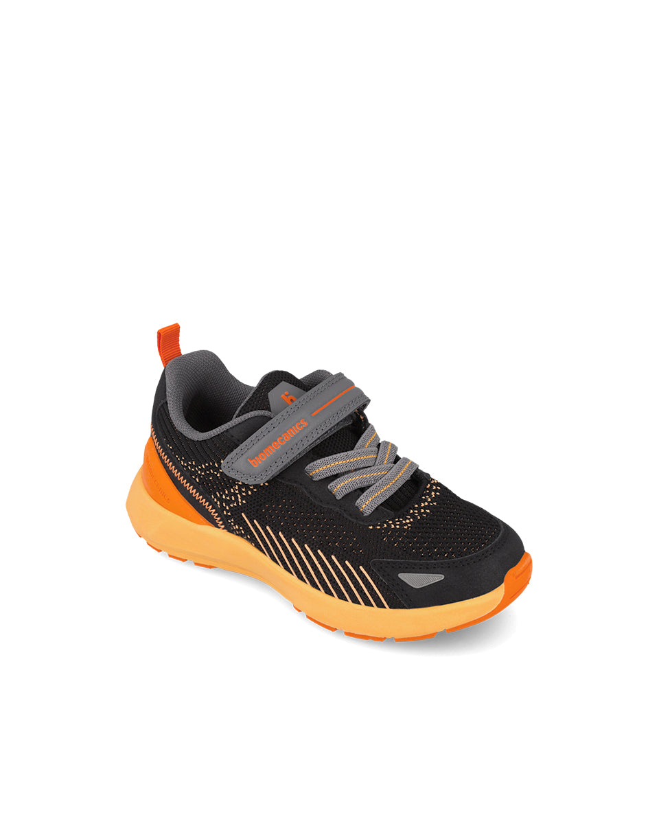 Biomecanics pantofi fete sport 28-36 Rejilla Negro cu portocaliu