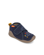 Biomecanics pantofi baieti de interior BioHome 25-30 Fieltro Azul cu animale