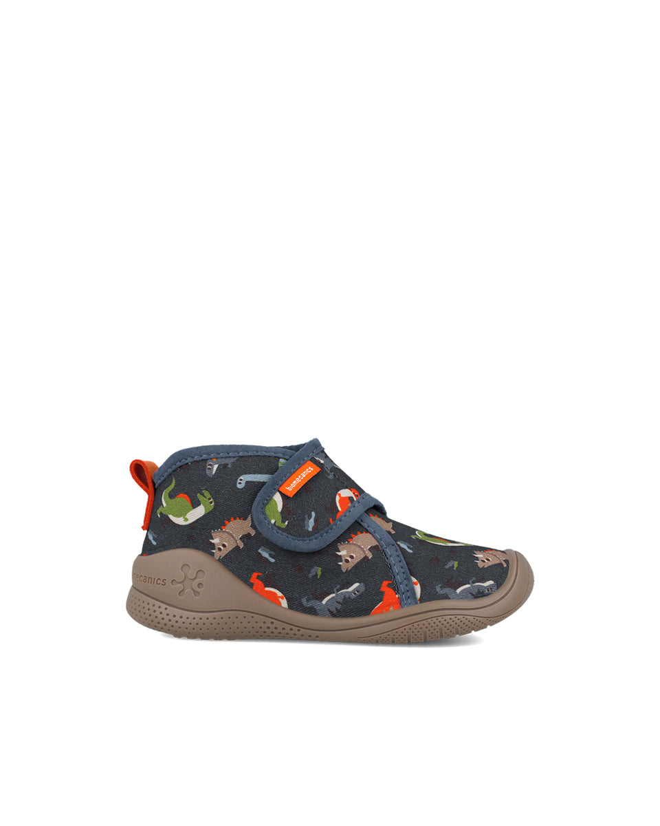 Biomecanics pantofi baieti de interior BioHome 25-30 Gabardina Azul cu dino