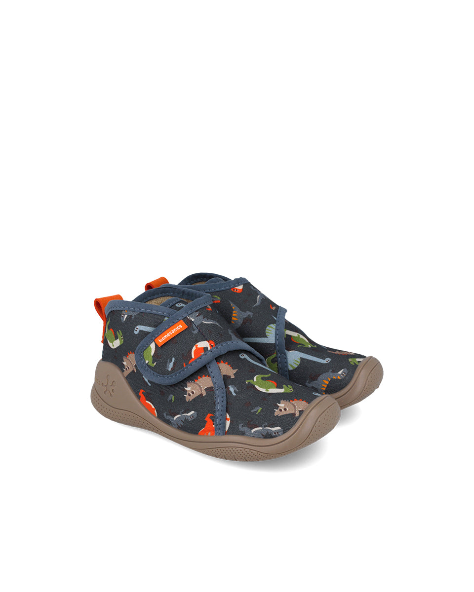 Biomecanics pantofi baieti de interior BioHome 25-30 Gabardina Azul cu dino