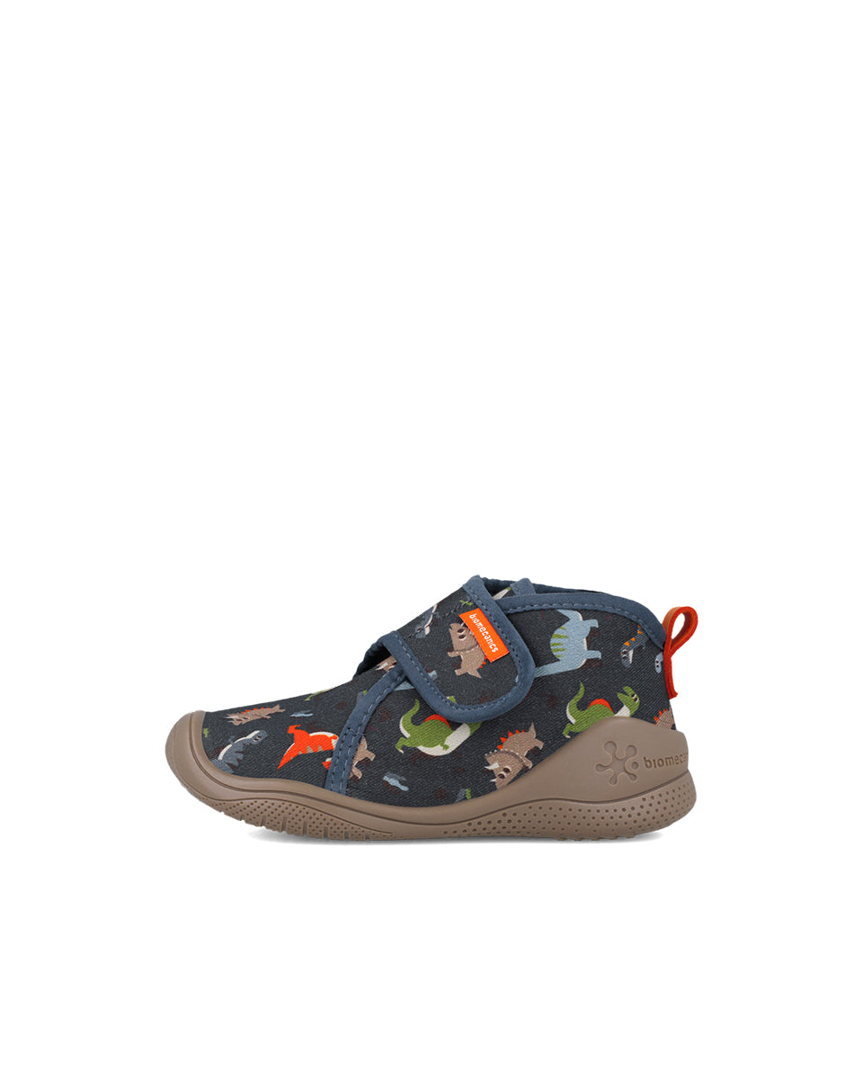 Biomecanics pantofi baieti de interior BioHome 25-30 Gabardina Azul cu dino