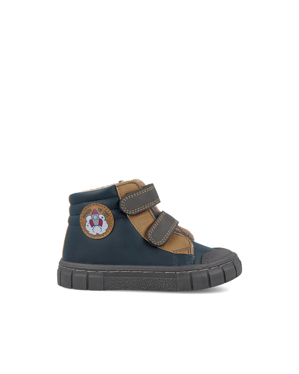 Garvalin By Biomecanics pantofi baieti Barefoot captusiti 22-28 Nobuck PU Azul Marino Imagine secundară a produsului