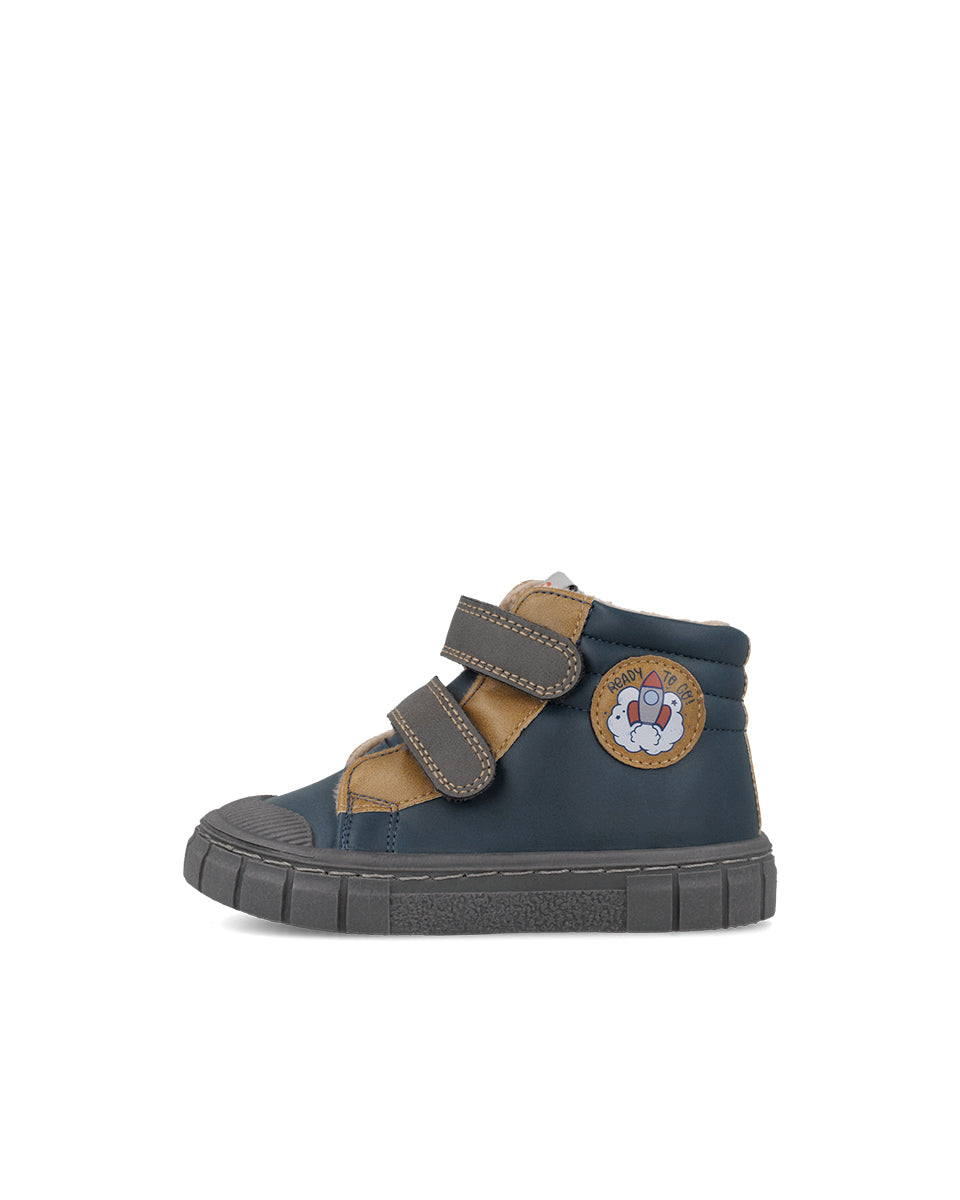 Garvalin By Biomecanics pantofi baieti Barefoot captusiti 22-28 Nobuck PU Azul Marino