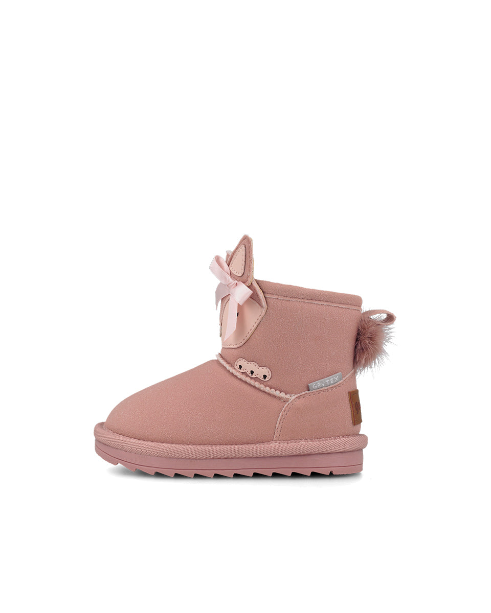 Garvalin By Biomecanics botine fete GRVTEX captusite 22-30 Mat Rosa  cu caprioara