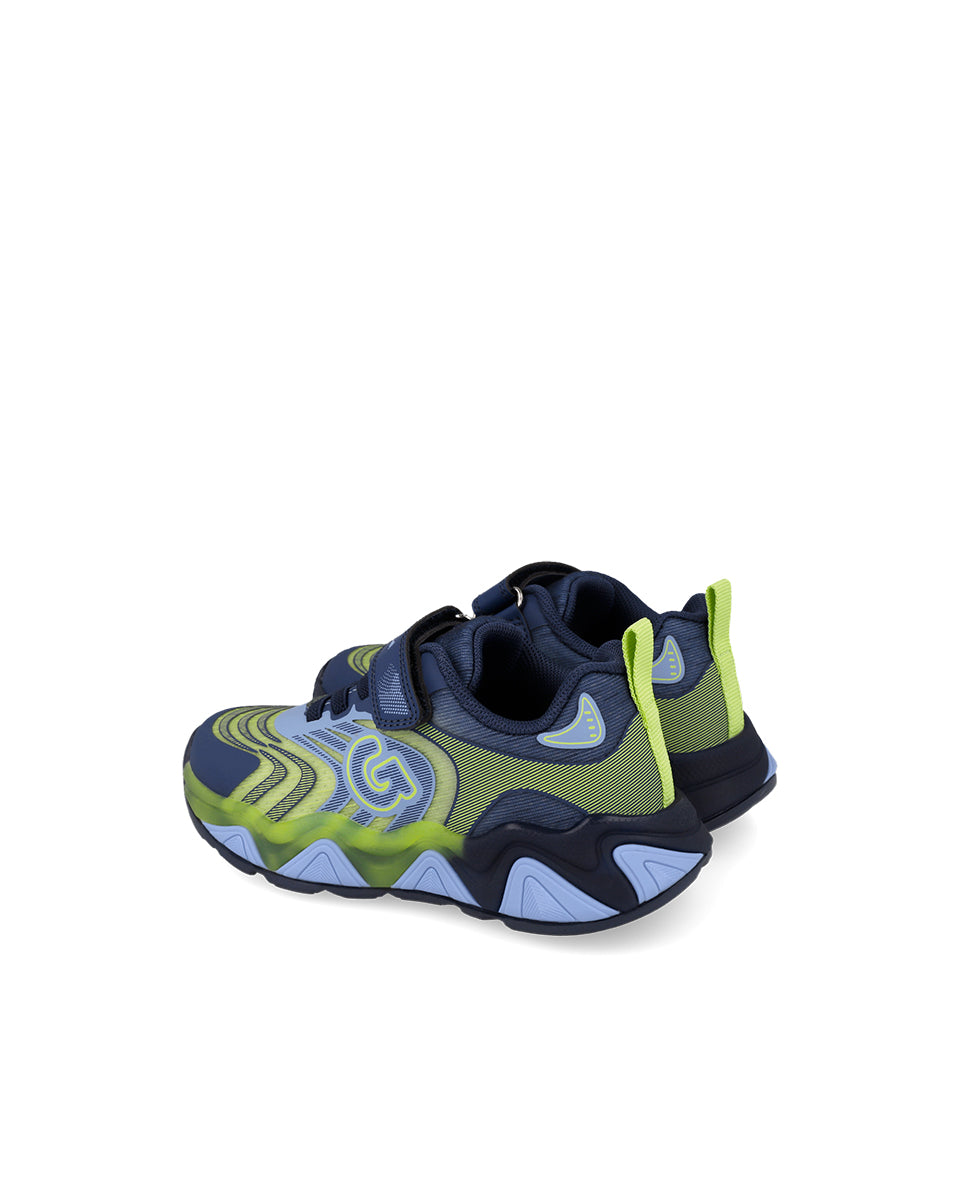 Garvalin By Biomecanics pantofi sport baieti 22-30 Mat Azul Y Lima
