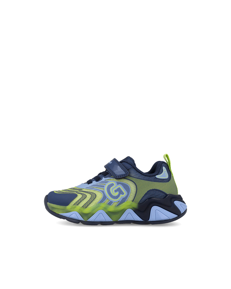 Garvalin By Biomecanics pantofi sport baieti 22-30 Mat Azul Y Lima
