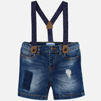 Mayoral pantaloni scurti de blugi cu bretele baieti 6-24 luni 1296-032 01
