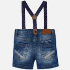 Mayoral pantaloni scurti de blugi cu bretele baieti 6-24 luni 1296-032 02