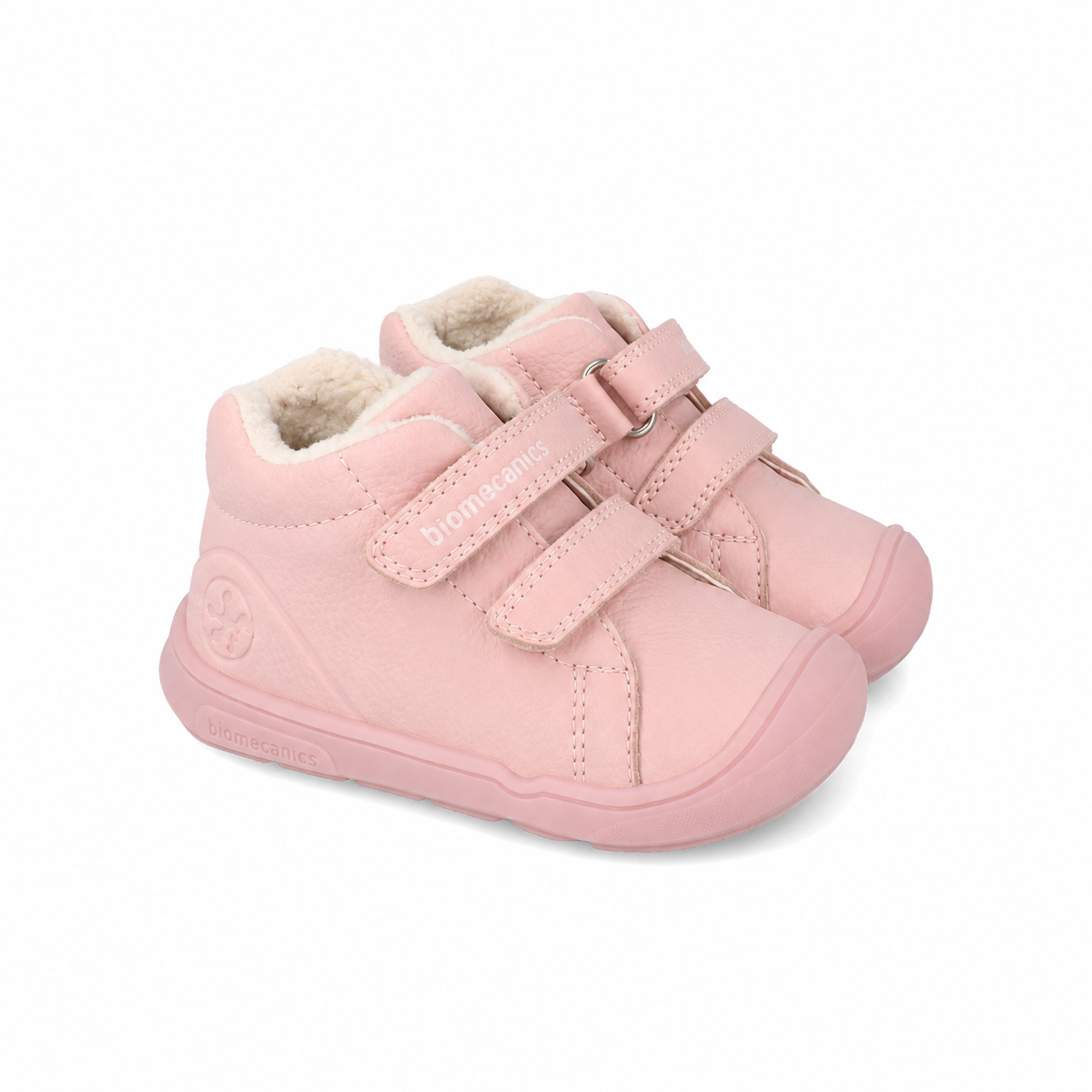 Biomecanics pantofi fete Wider captusiti cu lana 19-26 Nobuck Rosa
