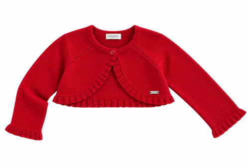 Mayoral bolero fete tricot 0-18 luni Guinda