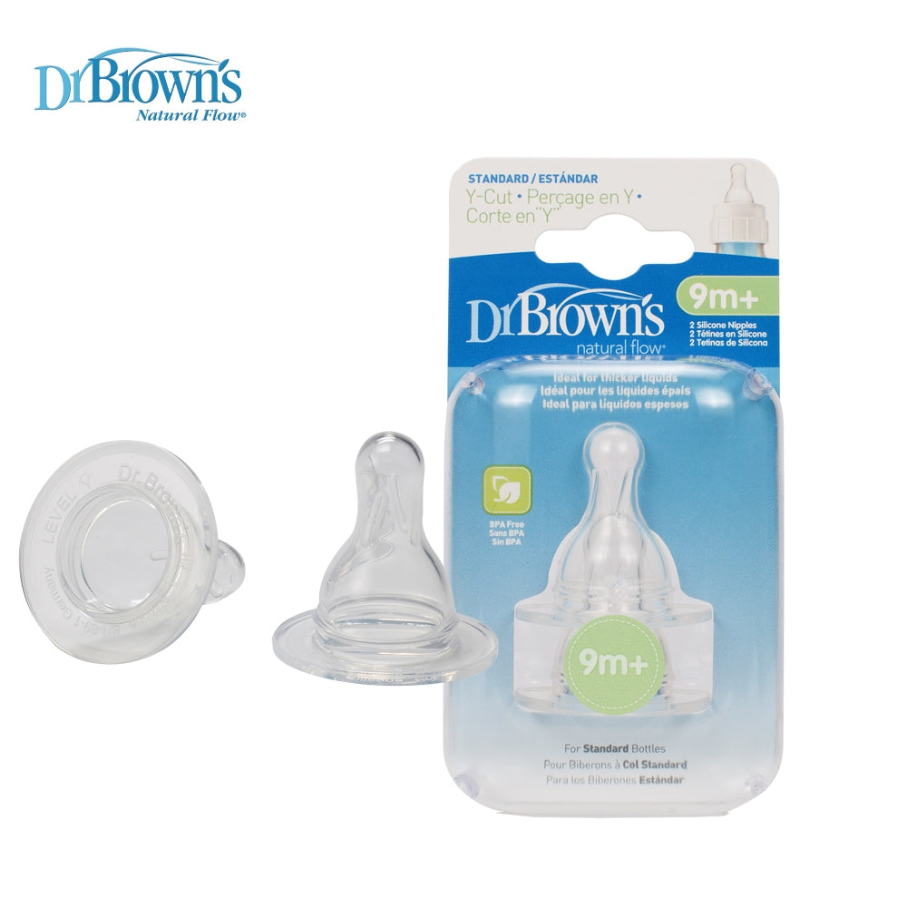 Dr.Brown's Tetine silicon cu gat ingust Y/9m+ 03