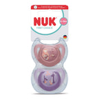 Nuk suzeta silicon First Choice 6-18 luni 2 buc Maimute-Canguri