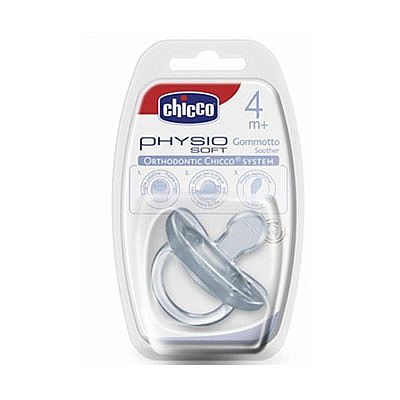 Chicco Physio Soft suzeta silicon monobloc 4m+ Transparent 02