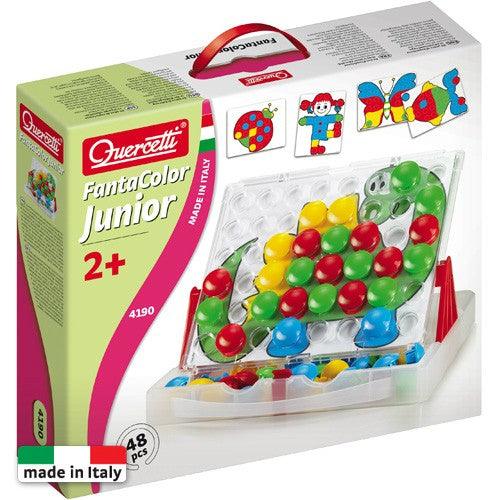 Quercetti joc tip mozaic cu 48 piese Fantacolor Junior 2ani+