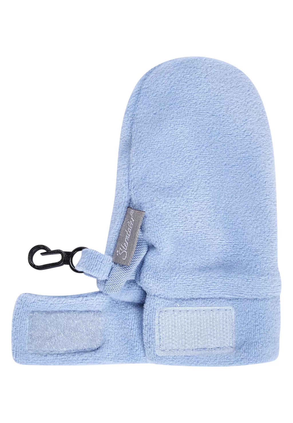 Sterntaler manusi  fara deget din microfibra cu inchidere velcro 0-6 luni Light Blue