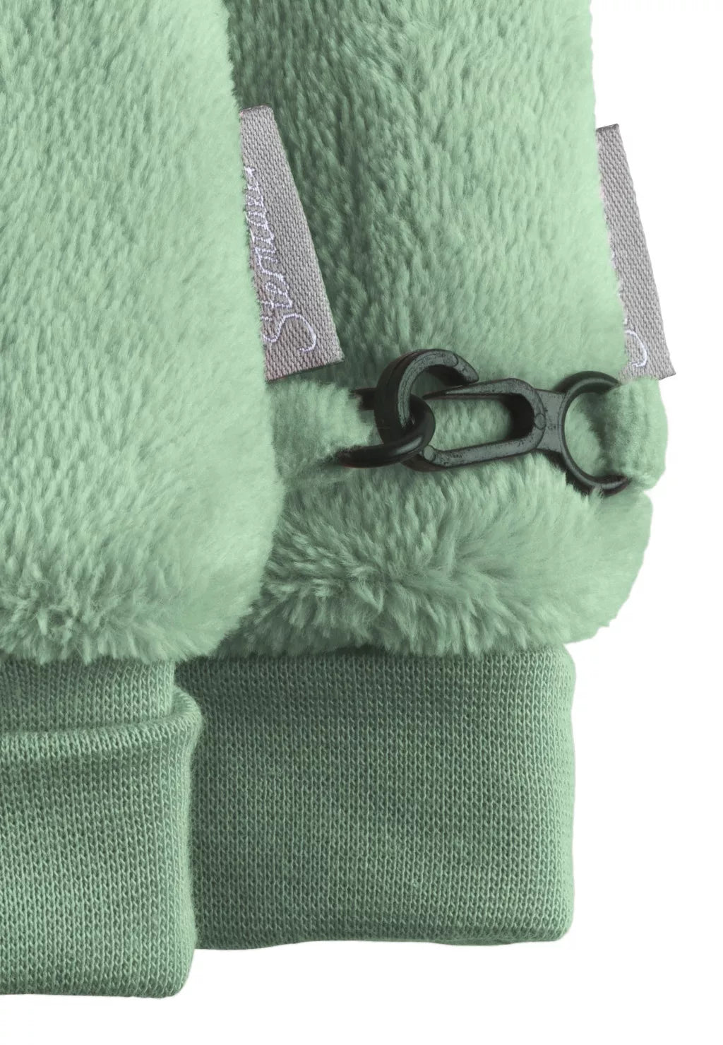 Sterntaler manusi fara deget din Teddy fleece cu mansete 0-6 luni Forest Green Imagine secundară a produsului