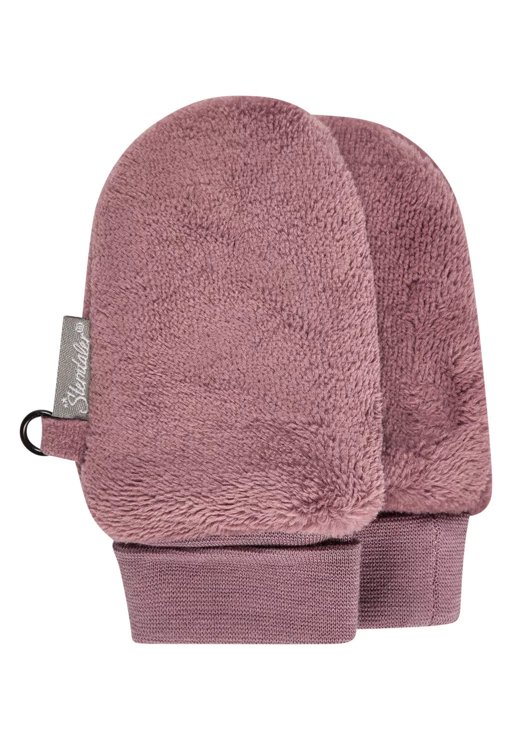 Sterntaler manusi fara deget din Teddy fleece cu mansete 0-6 luni Rosewood