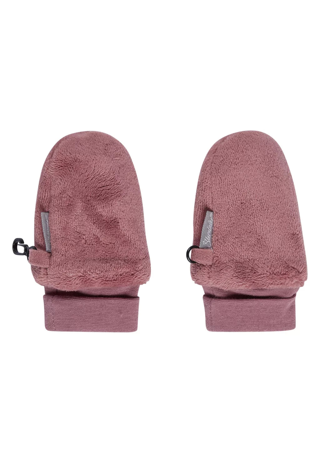 Sterntaler manusi fara deget din Teddy fleece cu mansete 0-6 luni Rosewood