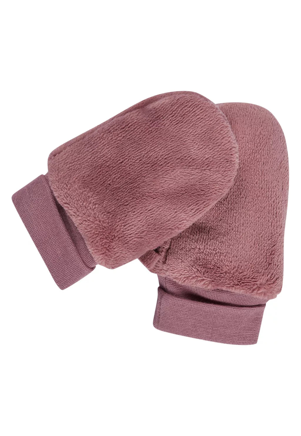Sterntaler manusi fara deget din Teddy fleece cu mansete 0-6 luni Rosewood