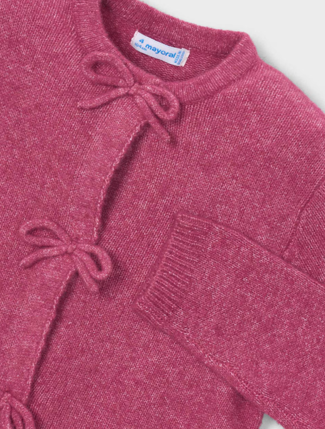 Mayoral cardigan fete din tricot cu fundite 2-10 ani Petala melanj
