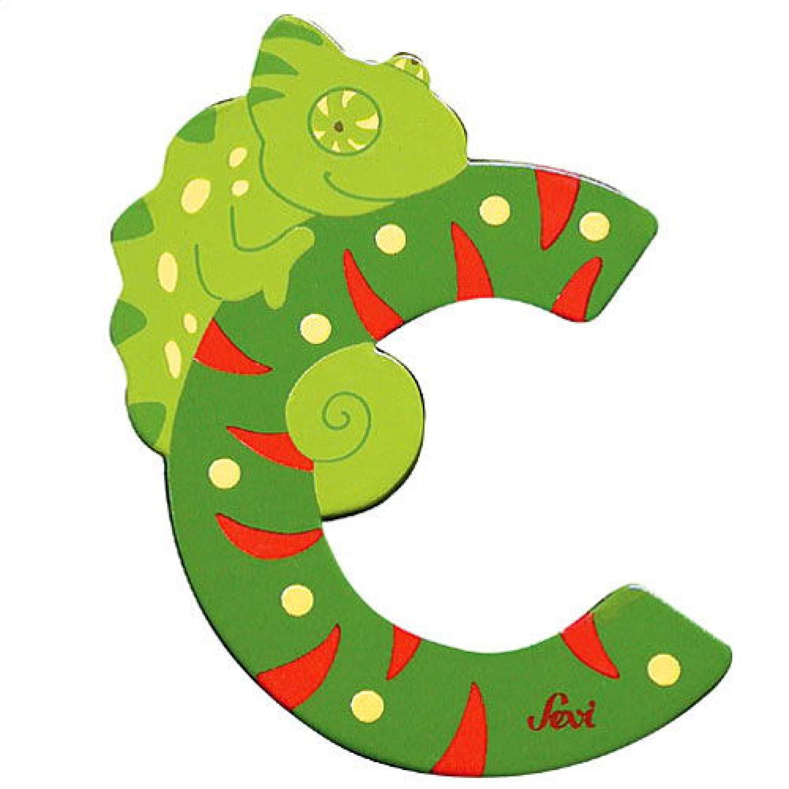 Sevi Litera din lemn cu animale  "C"