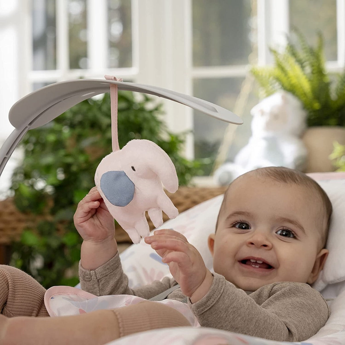 Ingenuity leagan si balansoar Cozy 3in1 Pink 0m+
