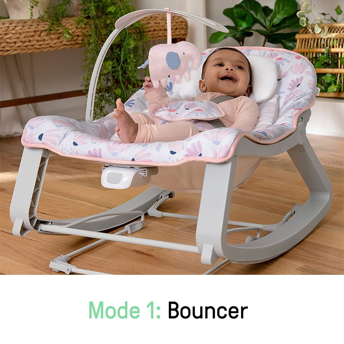 Ingenuity leagan si balansoar Cozy 3in1 Pink 0m+