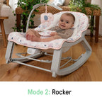 Ingenuity leagan si balansoar Cozy 3in1 Pink 0m+