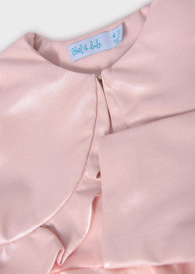 Abel&Lula bolero fete imitatie de piele 4-14 ani Pastel