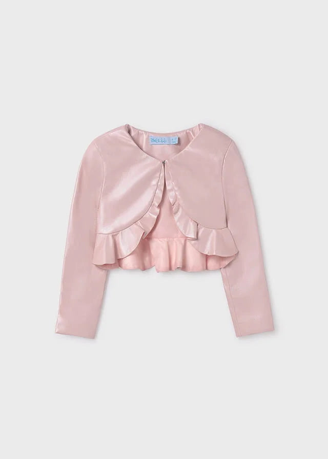 Abel&Lula bolero fete imitatie de piele 4-14 ani Pastel