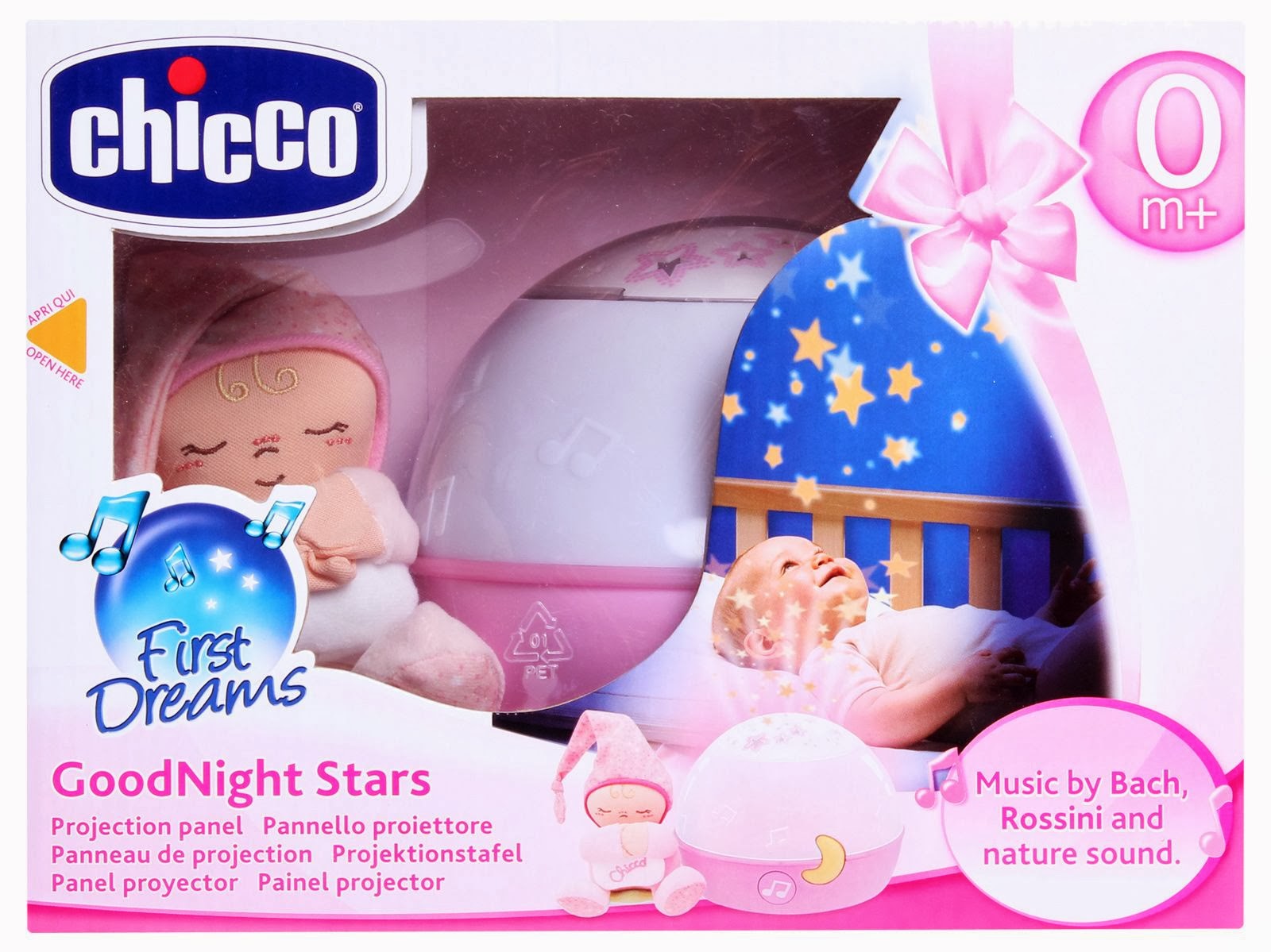 Chicco Proiector muzical si lampa de veghe First Dream 0m+ Girl 03