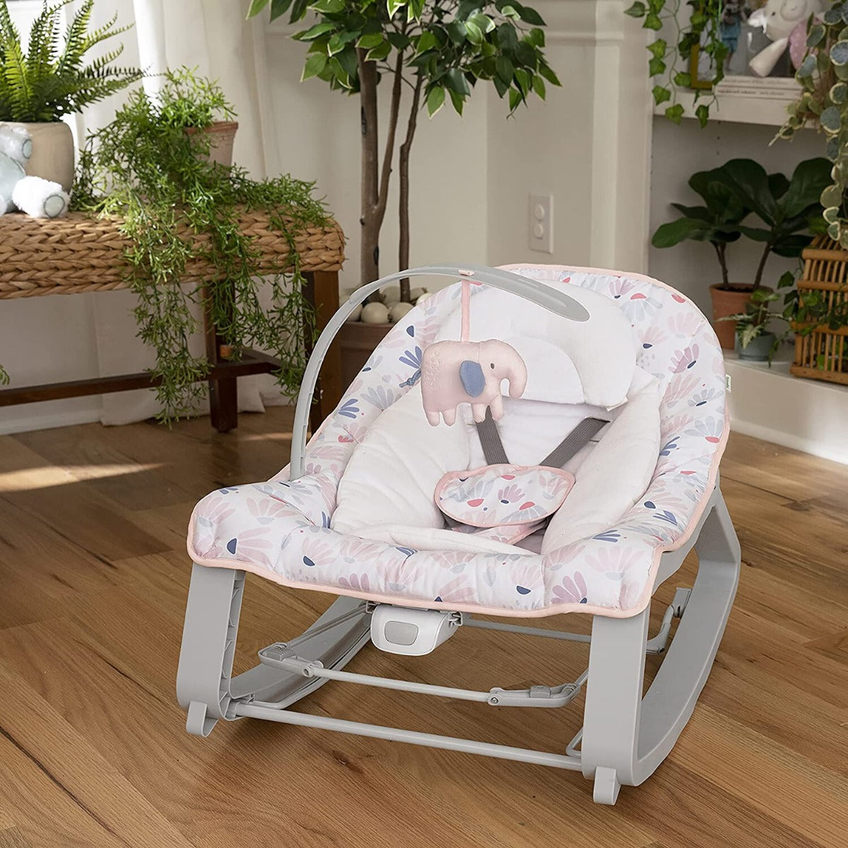 Ingenuity leagan si balansoar Cozy 3in1 Pink 0m+