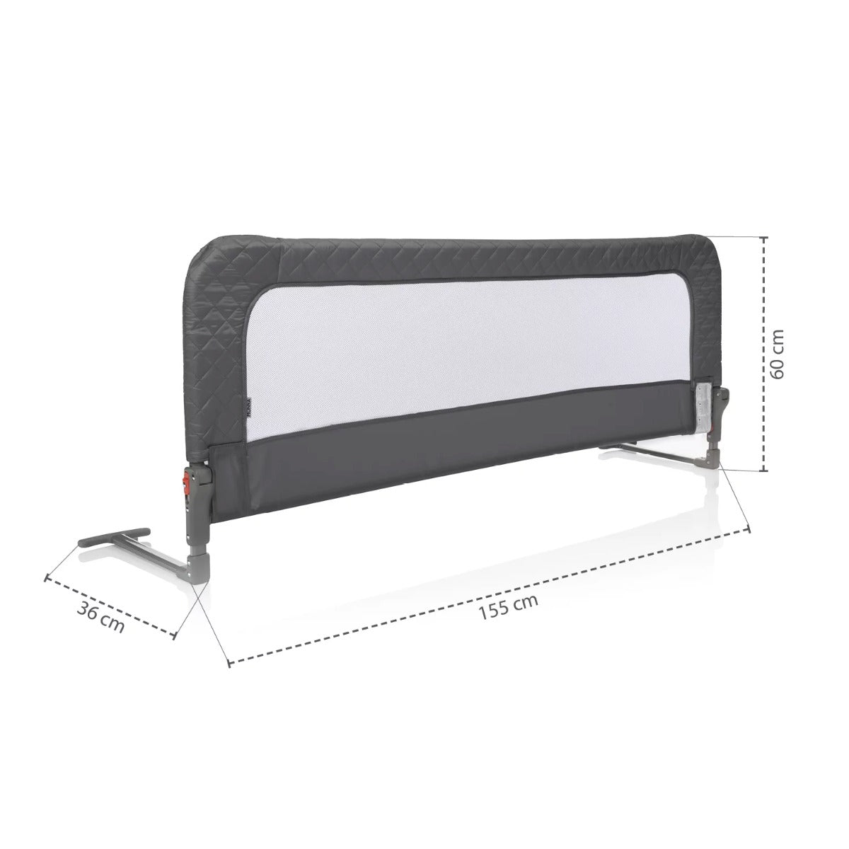 Zopa protectie pat Monna 0m+ Antracit Grey
