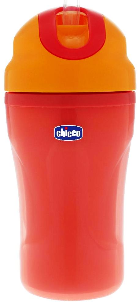 Chicco Cana cu pai INSULATED CUP de 266ml pentru 18m+ fara BPA - Rosu