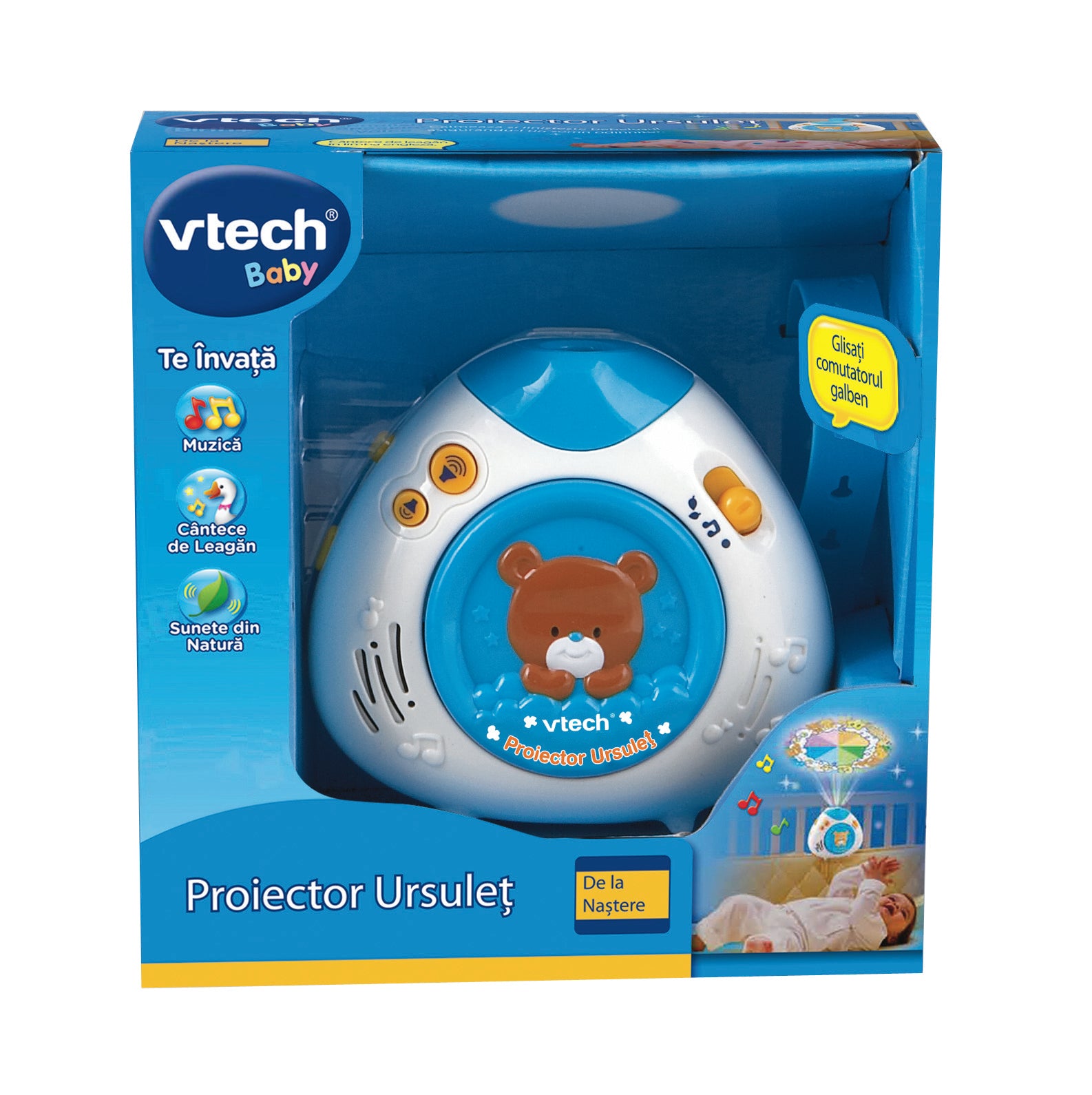 Vtech Proiector Ursulet 0m+ Albastru