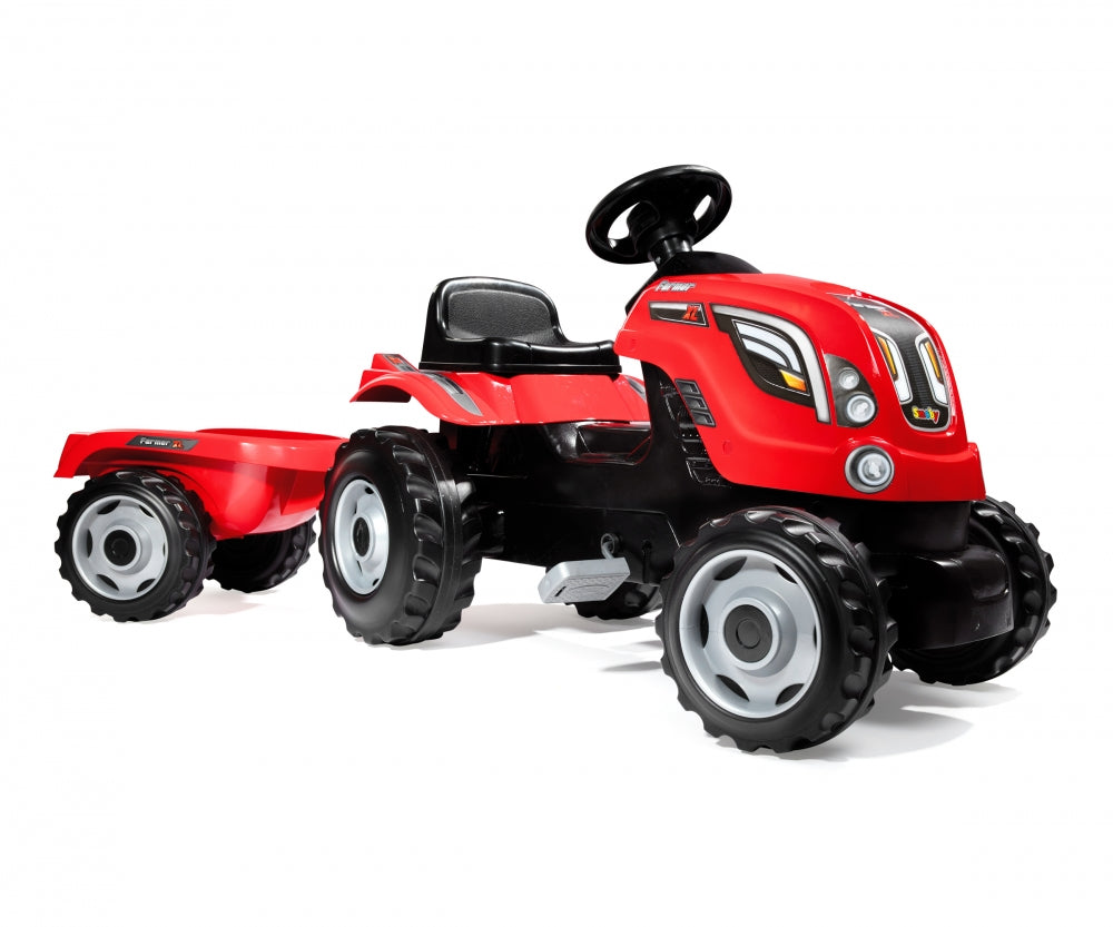 Smoby tractor cu pedale si remorca Farmer XL 01