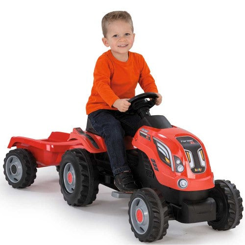 Smoby tractor cu pedale si remorca Farmer XL 02