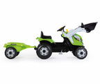 Smoby tractor cu pedale si remorca 03