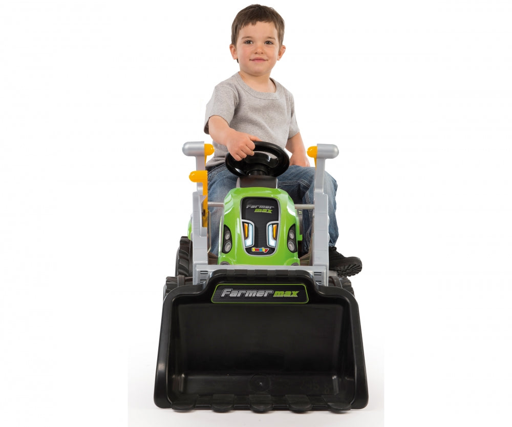 Smoby tractor cu pedale si remorca 02