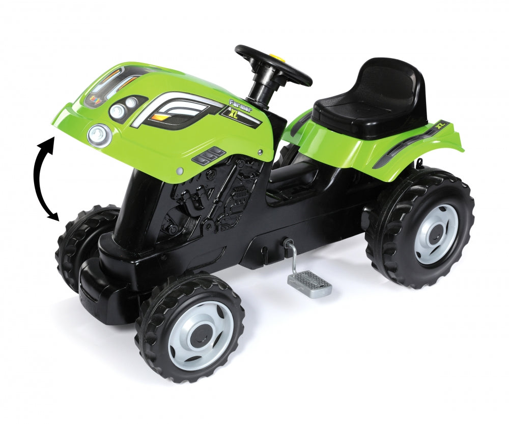 Smoby tractor cu pedale si remorca Farmer XL 03
