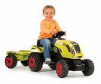 Smoby tractor cu pedale si remorca 02
