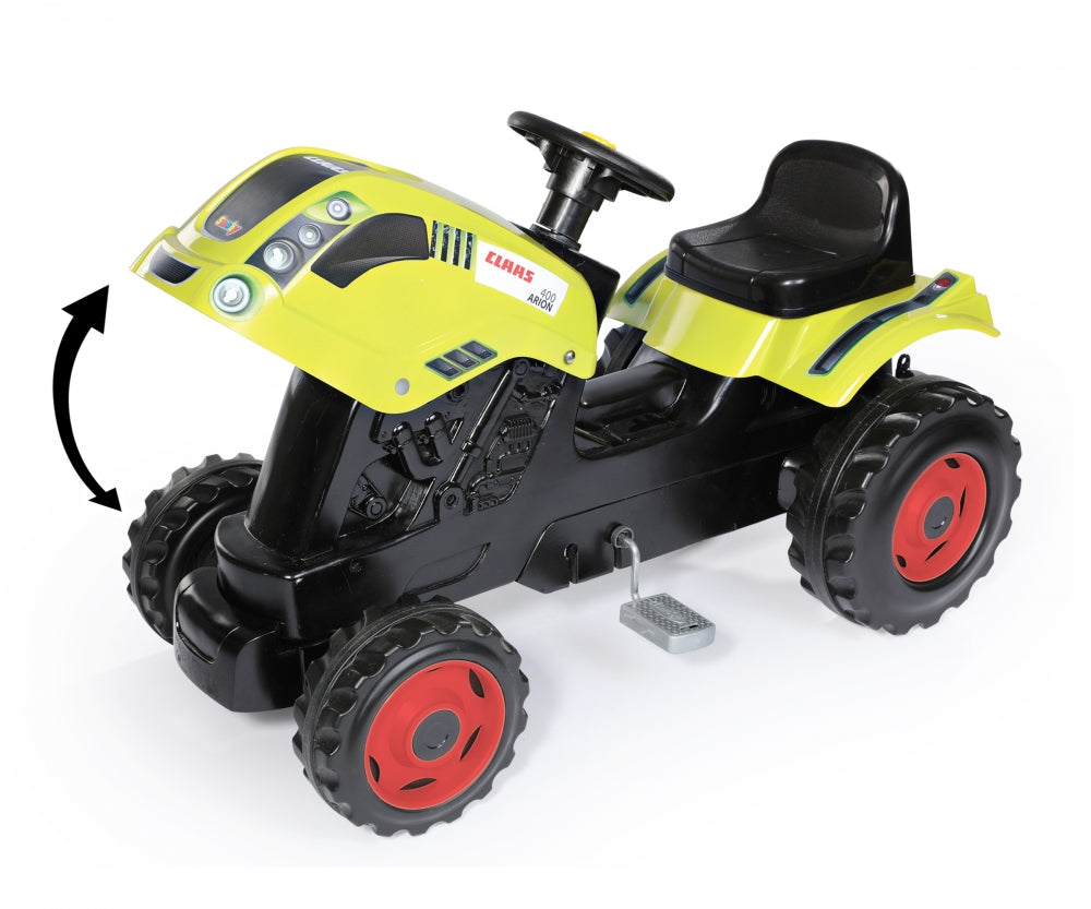 Smoby tractor cu pedale si remorca 03
