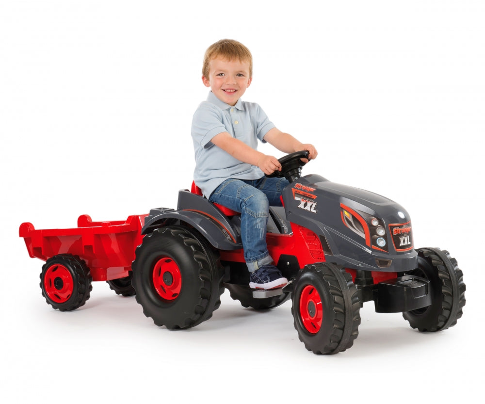 Smoby tractor cu pedale si remorca Stronger XXL 02