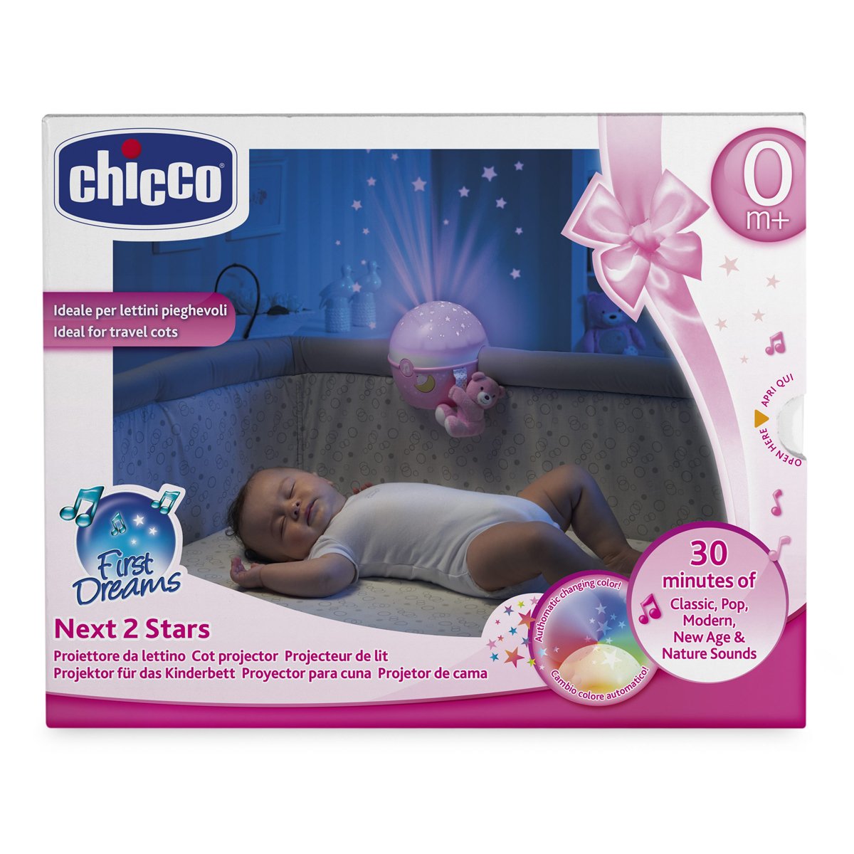 Chicco Proiector muzical Next 2 Stars 0m+ Roz